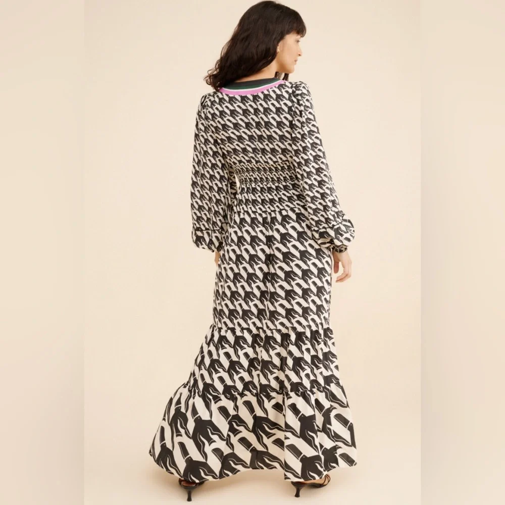 Farm Rio Long Sleeve Printed Maxi Dress - Picture 2 of 4